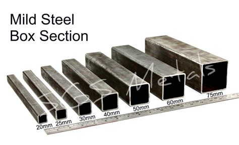 steel box section dimensions uk|box section size chart.